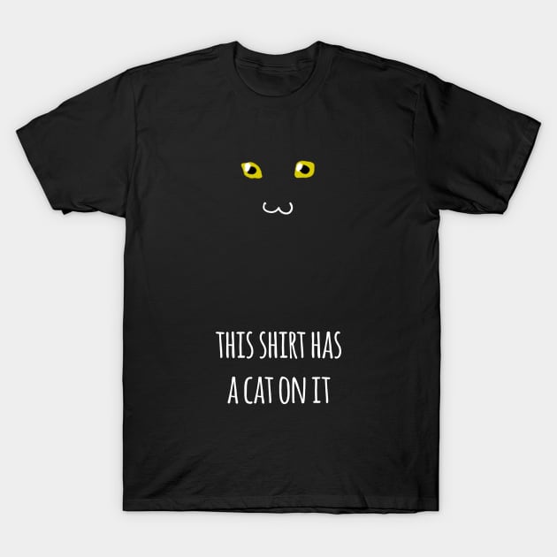 This shirt has a black cat - Halloween T-Shirt by DriXxArt